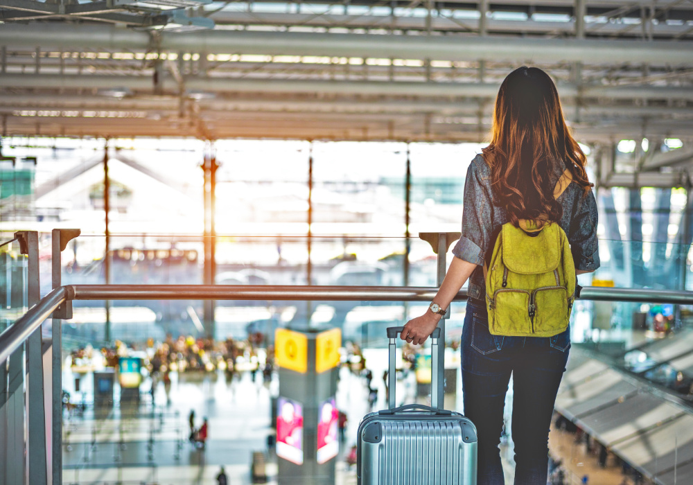 Airport traveller