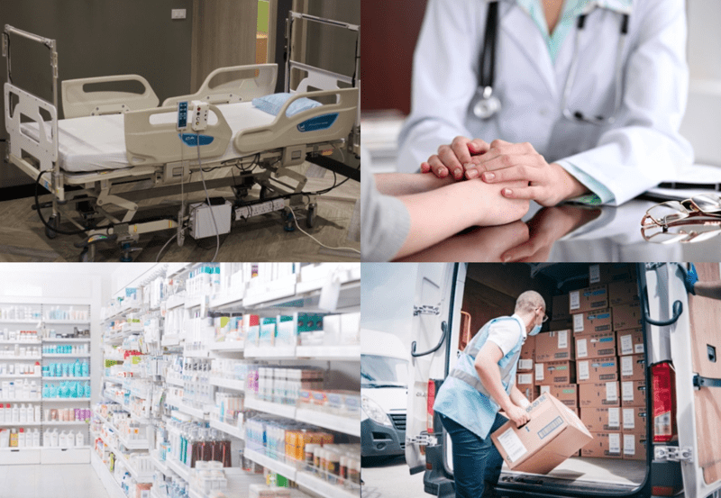 Complex logistics for hospitals, pharmacies and patients